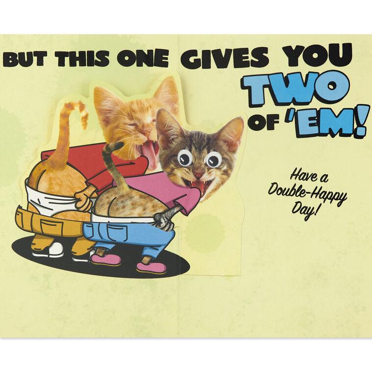 Hallmark Mooning Cats Funny Pop-Up Birthday Card From Both