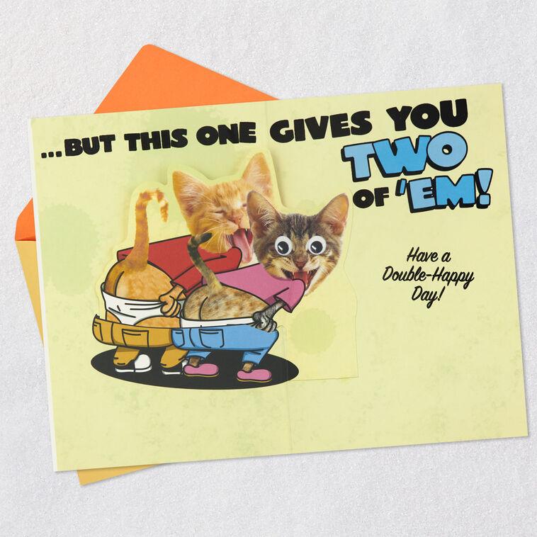 Hallmark Mooning Cats Funny Pop-Up Birthday Card From Both