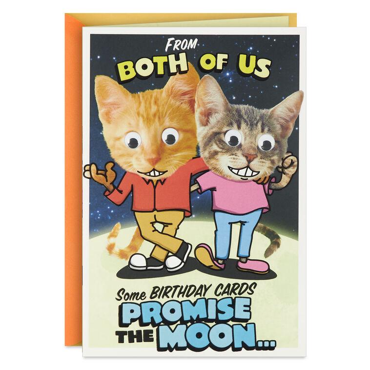 hallmark Mooning Cats Funny Pop-Up Birthday Card From Both
