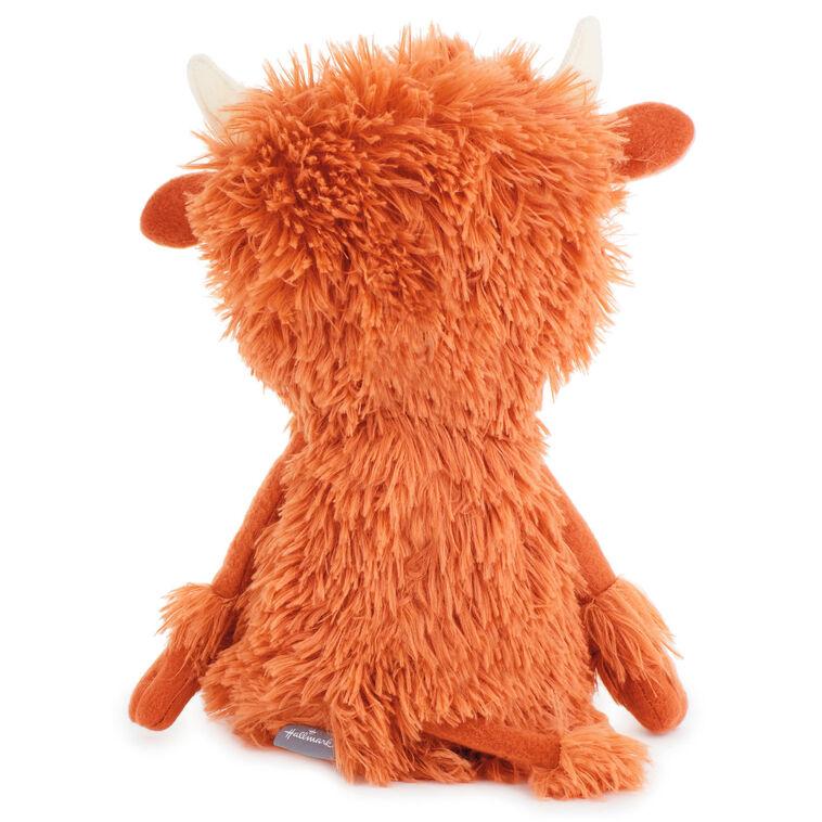 Hallmark MopTops Highland Cow Stuffed Animal With You Make A Difference Board Book