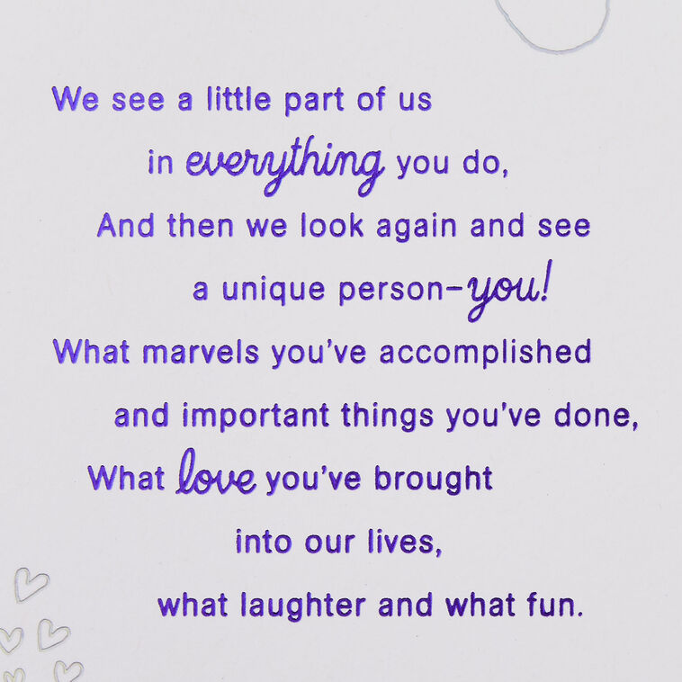 Hallmark More Than Words Birthday Card For Daughter From Both