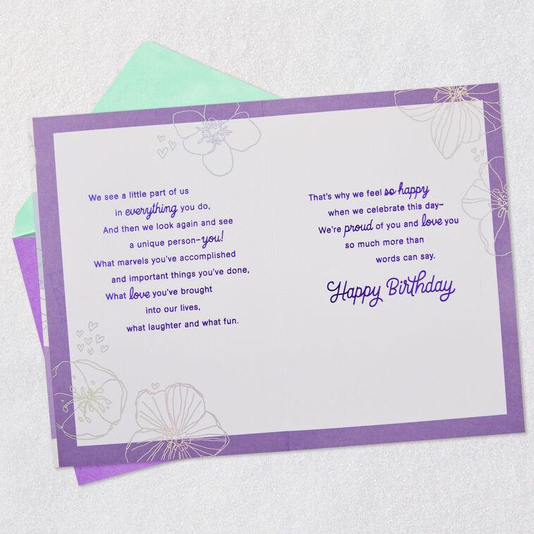 Hallmark More Than Words Birthday Card For Daughter From Both
