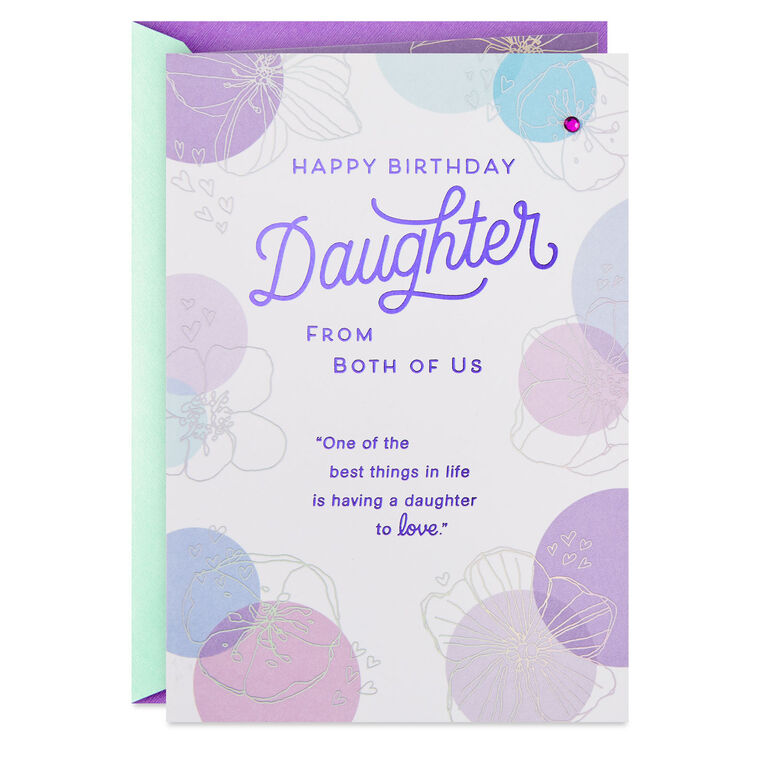 hallmark More Than Words Birthday Card for Daughter From Both
