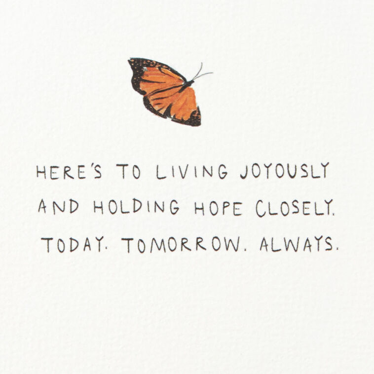 Hallmark Morgan Harper Nichols Here's To Joy And Hope Encouragement Card