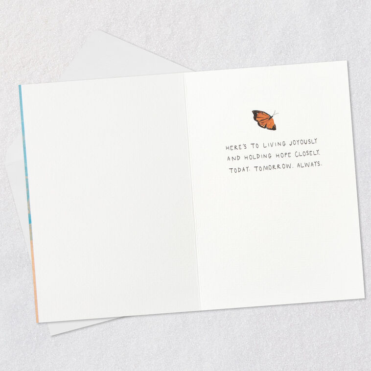 Hallmark Morgan Harper Nichols Here's To Joy And Hope Encouragement Card