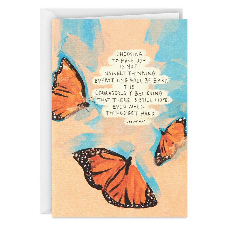 hallmark Morgan Harper Nichols Here's to Joy and Hope Encouragement Card