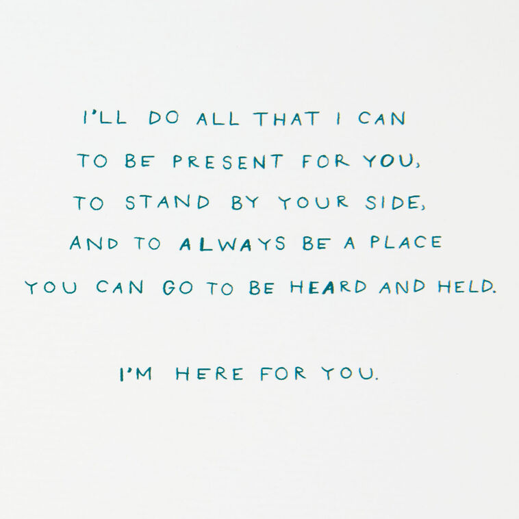 Hallmark Morgan Harper Nichols I'm Here For You Encouragement Card