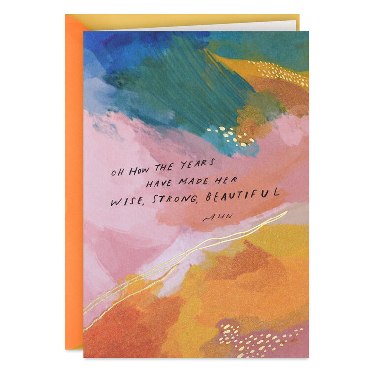 hallmark Morgan Harper Nichols In Awe of You Birthday Card for Her