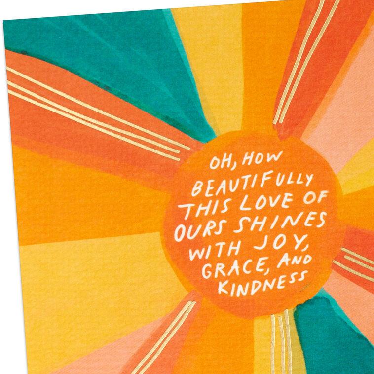 Hallmark Morgan Harper Nichols Our Love Shines Romantic Love Card