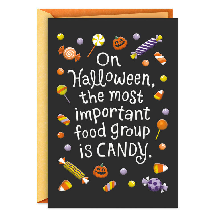hallmark Most Important Food Group Is Candy Halloween Card