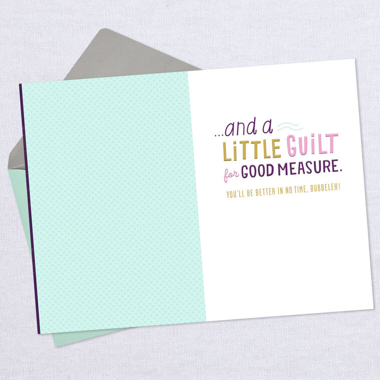 Hallmark Mother Yourself Bubbeleh Funny Get Well Card