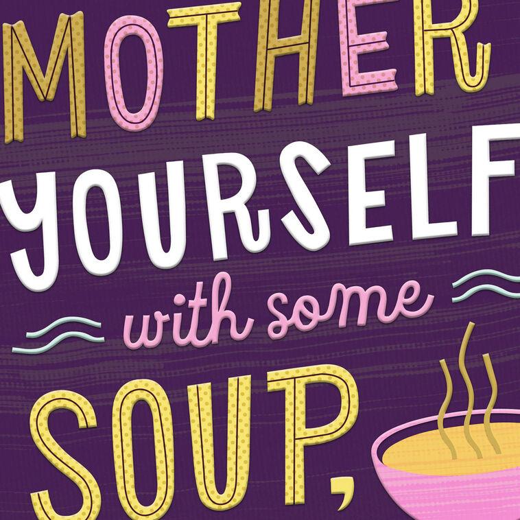 Hallmark Mother Yourself Bubbeleh Funny Get Well Card