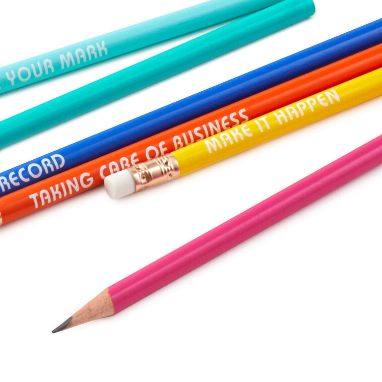 Hallmark Motivating Messages Wooden Pencils Pack Of 6