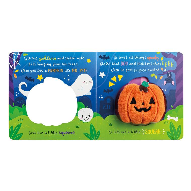 Hallmark Mud Pie Pete The Pumpkin Plush Halloween Board Book