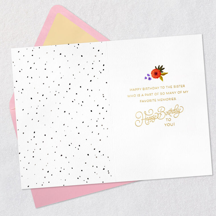 Hallmark My Favorite Memories Birthday Card For Sister