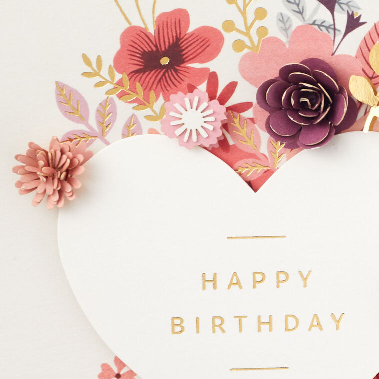 Hallmark My Favorite Person Hearts And Flowers Birthday Card