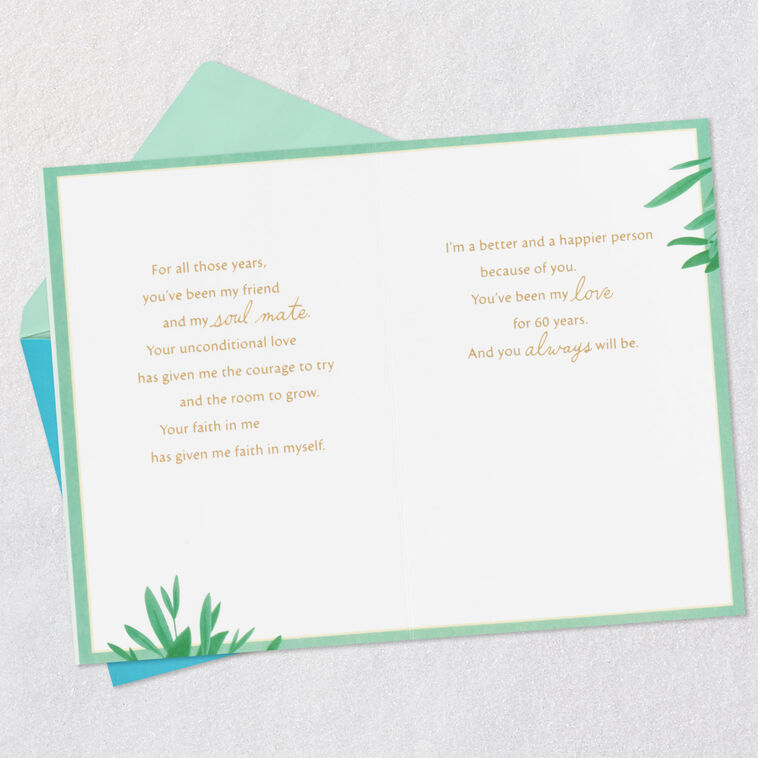 Hallmark My Friend And My Soulmate 60th Anniversary Card For Spouse