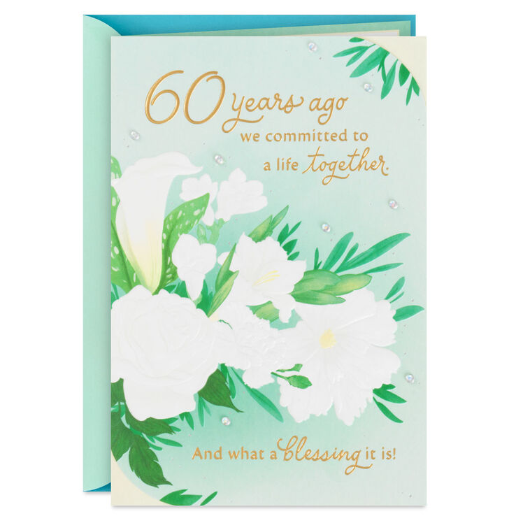 hallmark My Friend and My Soulmate 60th Anniversary Card for Spouse