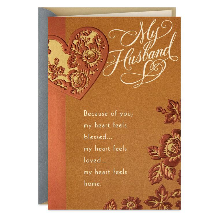 hallmark My Heart Feels Home Religious Birthday Card for Husband