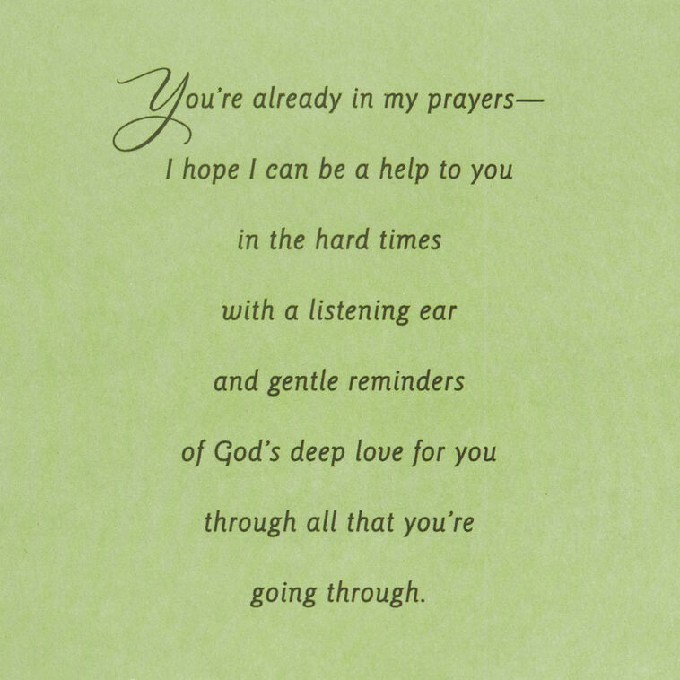 Hallmark My Heart Grieves With You Religious Sympathy Card For Loss Of Baby