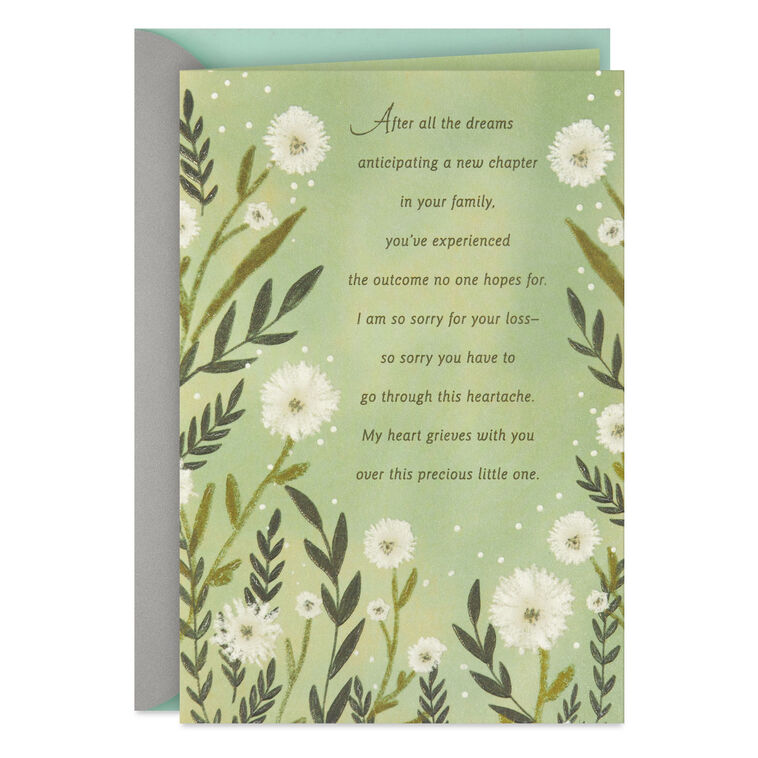 hallmark My Heart Grieves With You Religious Sympathy Card for Loss of Baby