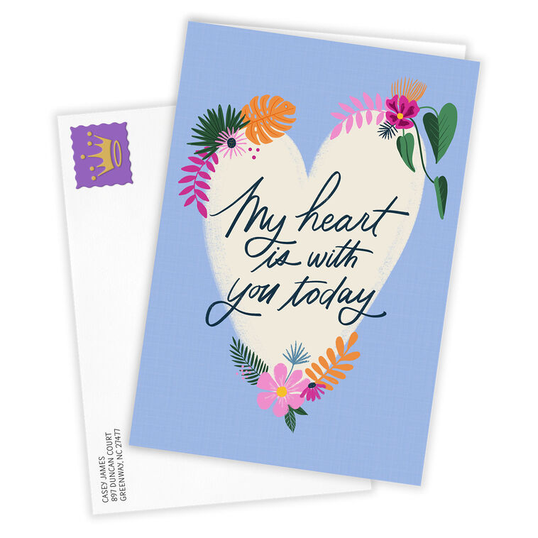 Hallmark My Heart Is With You Custom Thinking Of You Card