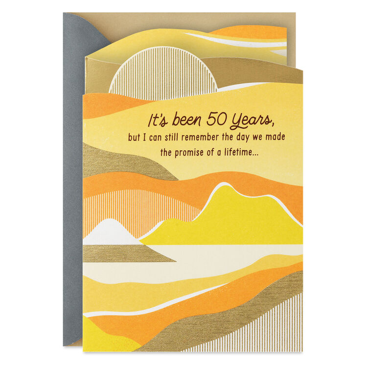 hallmark My Heart Still Says Yes 50th Anniversary Card