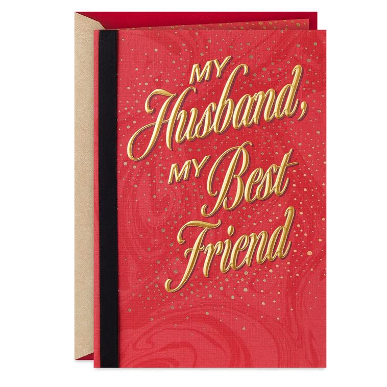 hallmark My Husband My Best Friend Valentine's Day Card