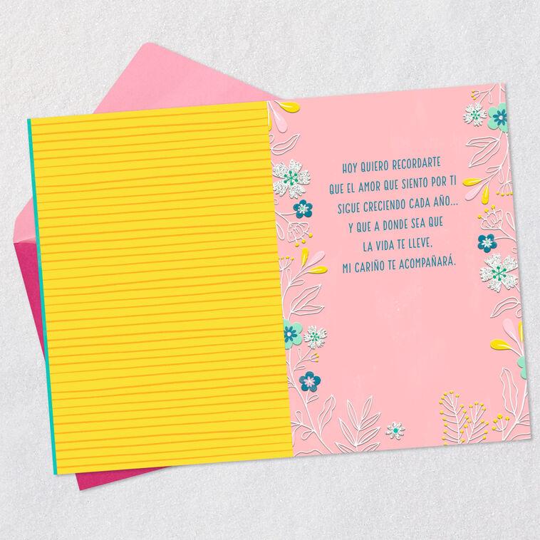 Hallmark My Love For You Grows Spanish-Language Birthday Card For Granddaughter