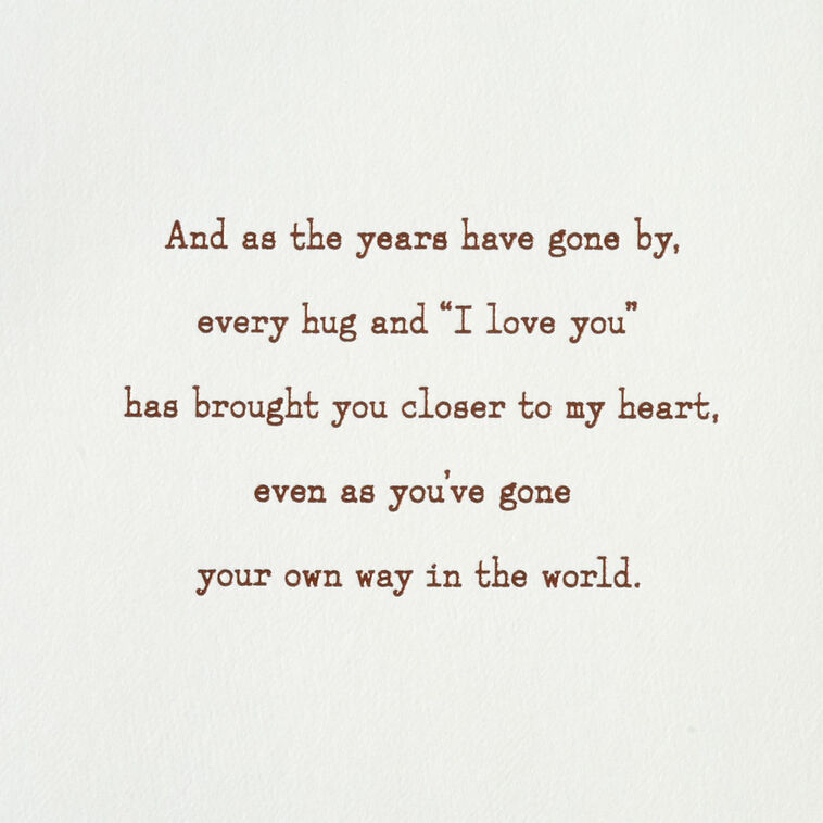 Hallmark My Love Is With You Near Or Far Birthday Card For Son