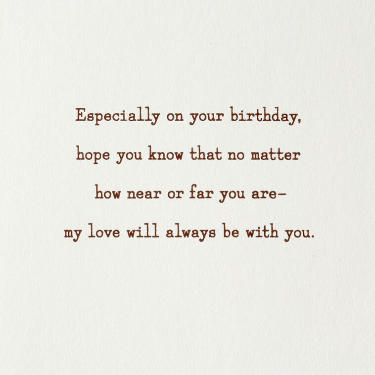 Hallmark My Love Is With You Near Or Far Birthday Card For Son