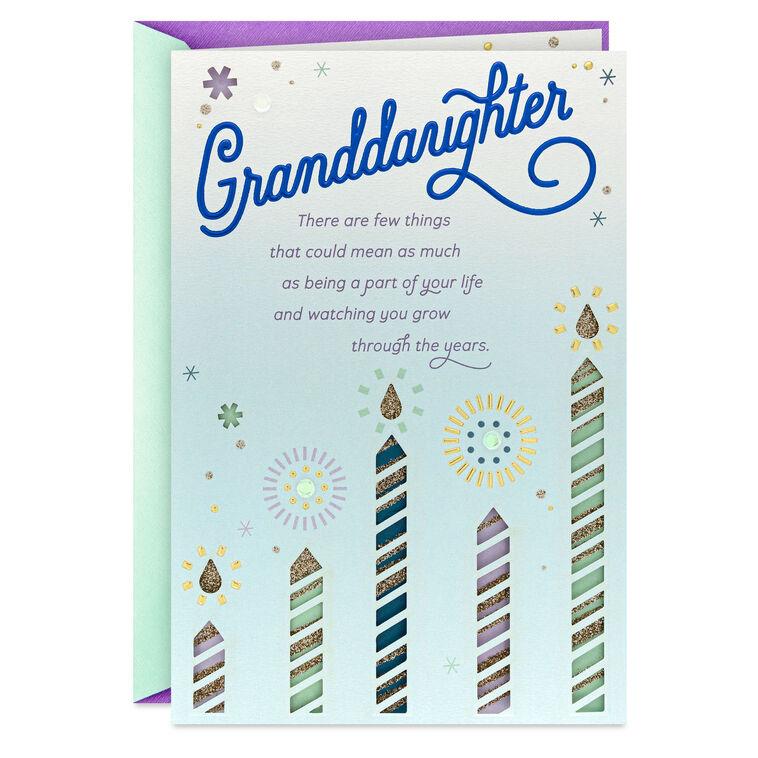 hallmark My Love Will Follow Birthday Card for Granddaughter