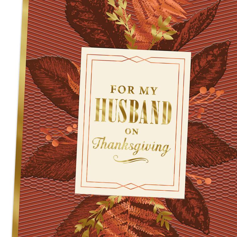 Hallmark My Partner And Friend Thanksgiving Card For Husband