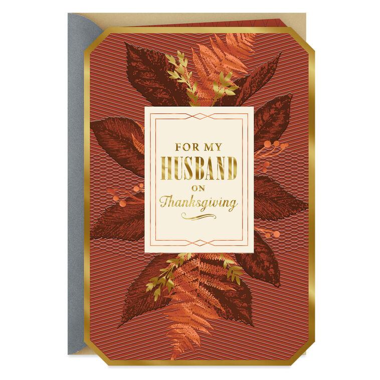 hallmark My Partner and Friend Thanksgiving Card for Husband