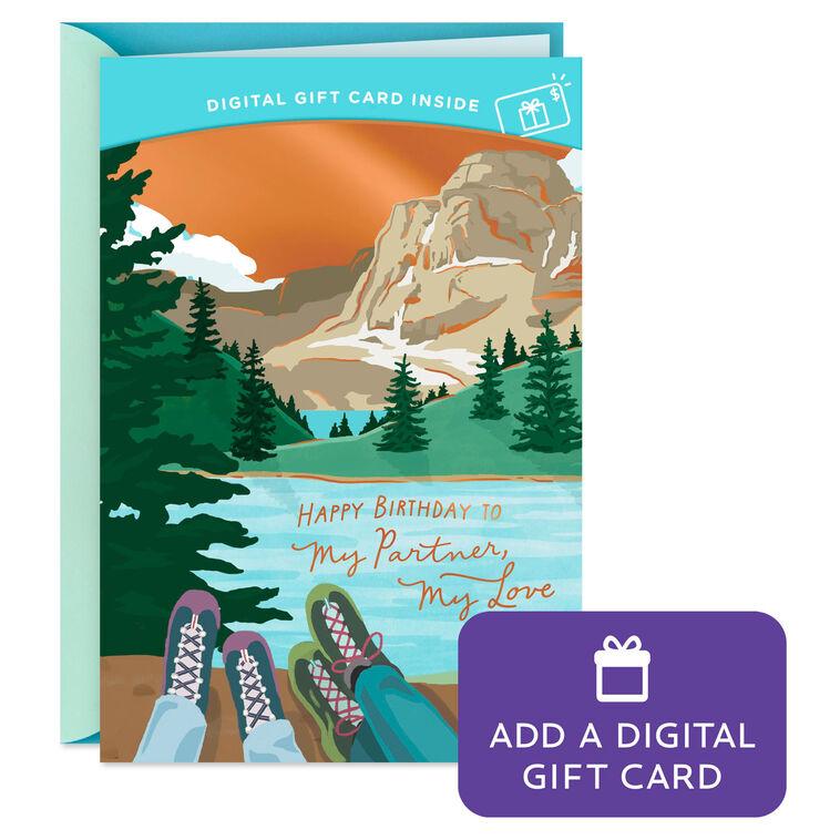 hallmark My Partner My Love Gift Card Greeting Romantic Birthday Card