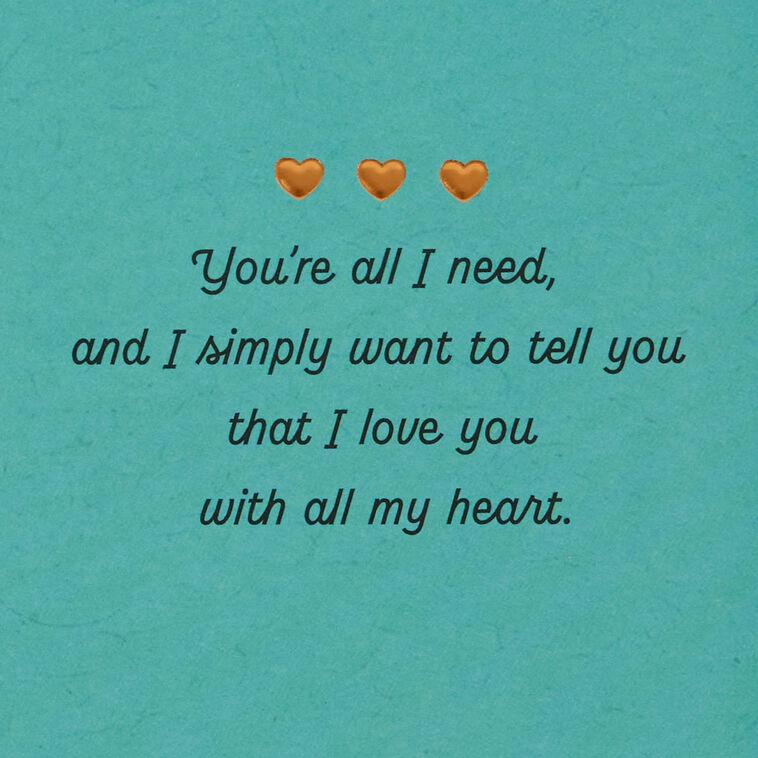 Hallmark My Partner My Love My Friend Romantic Love Card