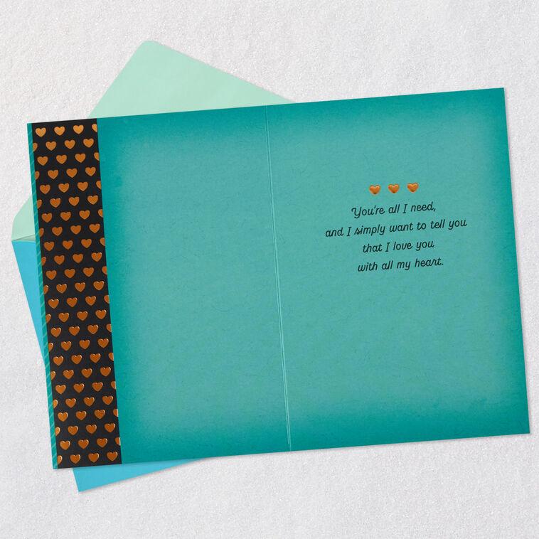 Hallmark My Partner My Love My Friend Romantic Love Card