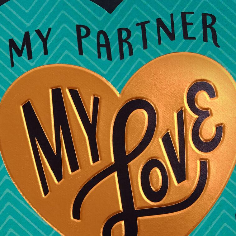 Hallmark My Partner My Love My Friend Romantic Love Card