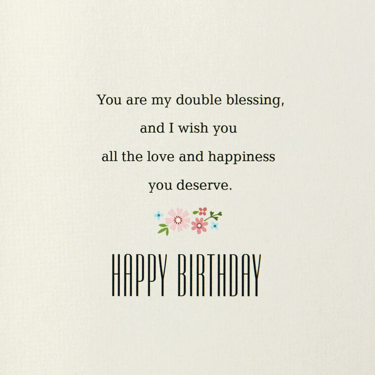 Hallmark My Sister My Friend Twice Blessed Birthday Card
