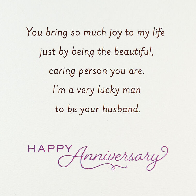 Hallmark My Wonderful Beautiful Wife Romantic Anniversary Card