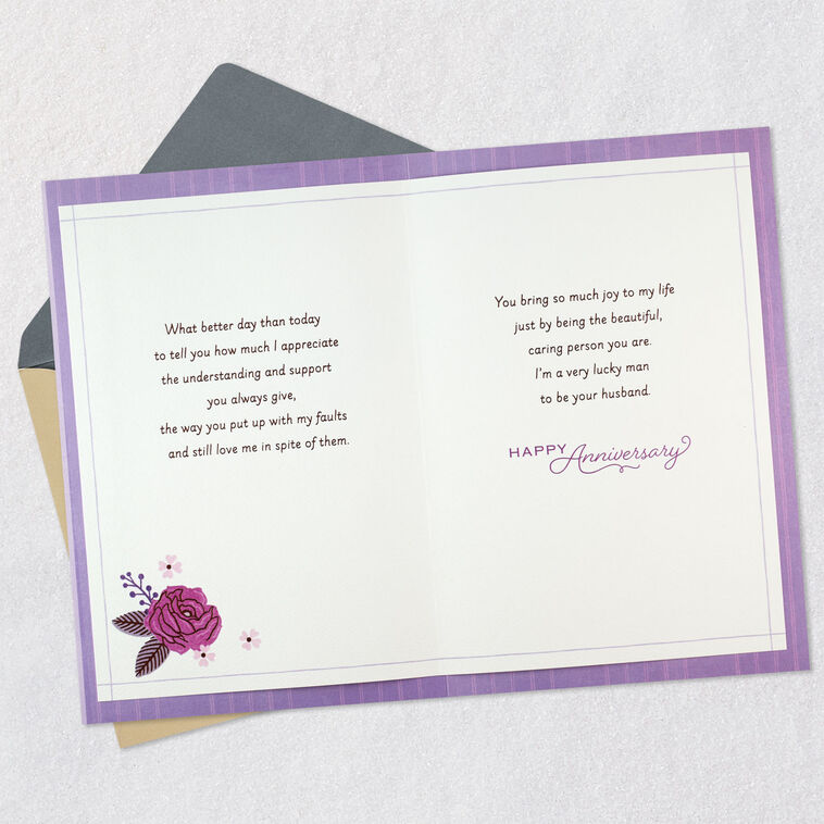 Hallmark My Wonderful Beautiful Wife Romantic Anniversary Card