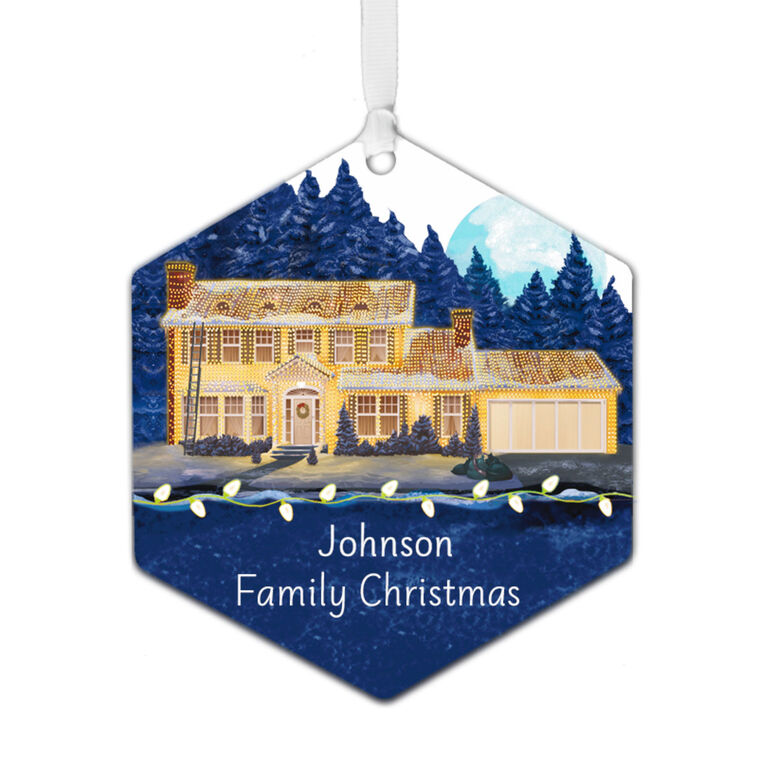 hallmark National Lampoon's Christmas Vacation™ The Griswold House Metal Personalized Ornament Custom Text