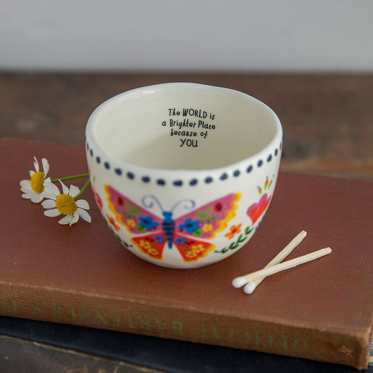 Hallmark Natural Life Gardenia Candle In Secret Message Dish