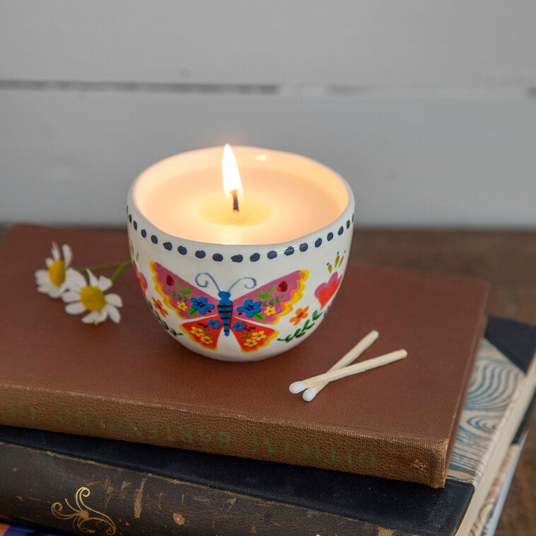hallmark Natural Life Gardenia Candle in Secret Message Dish
