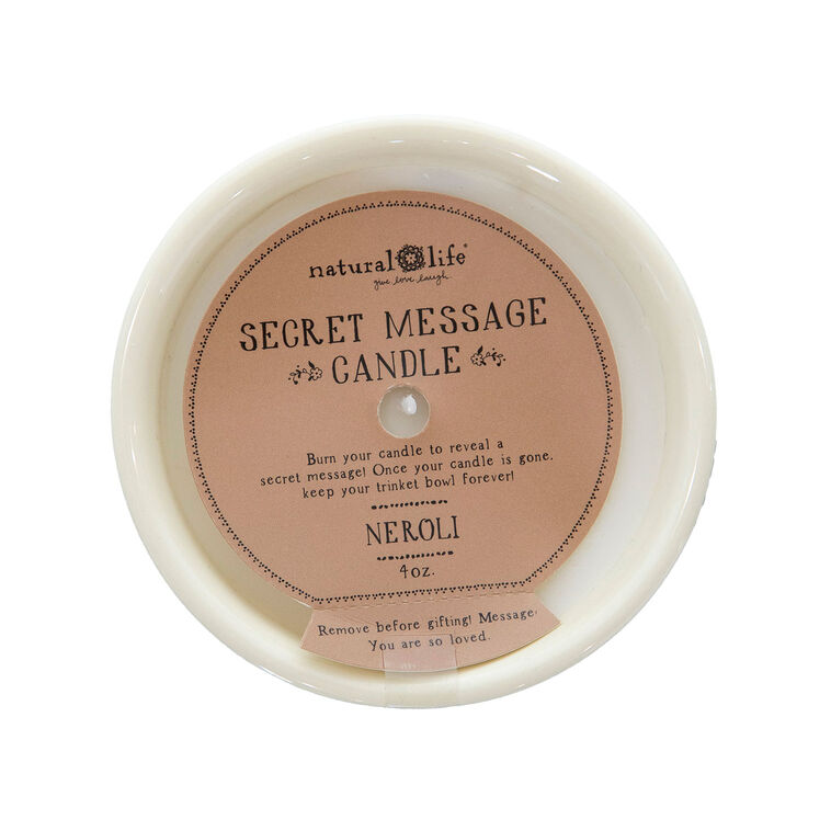 Hallmark Natural Life You Are Loved Secret Message Trinket Bowl Candle 4 Oz