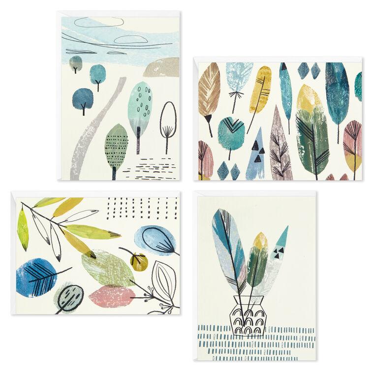 Hallmark Nature In Watercolor Assorted Blank Note Cards Pack Of 48