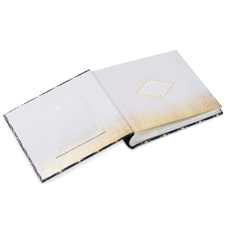 Hallmark Navy And Gold Geometric Design Photo Album