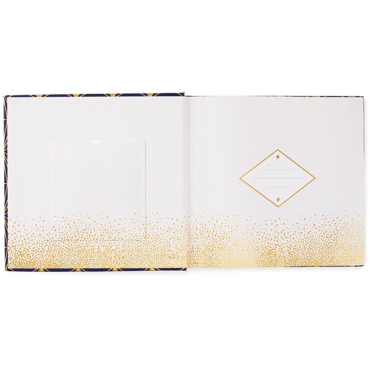 Hallmark Navy And Gold Geometric Design Photo Album