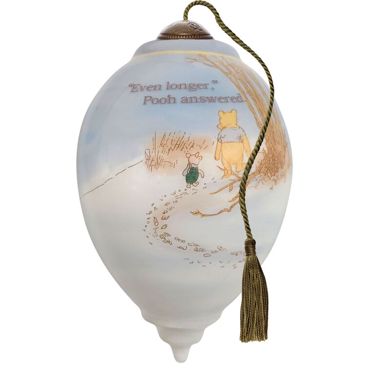 Hallmark Ne'Qwa Art Friends Forever Winnie The Pooh And Piglet Glass Christmas Ornament