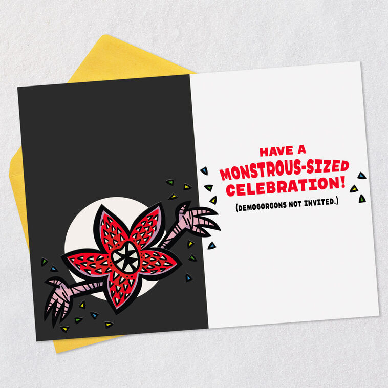 Hallmark Netflix Stranger Things From The Upside Down Birthday Card
